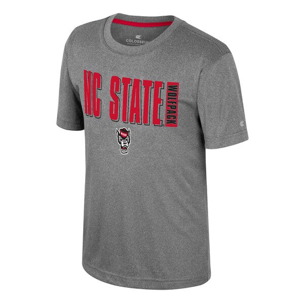 Heather Charcoal Youth Poly Tee - N